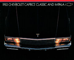 1983 Caprice Classic and Impala Brochure